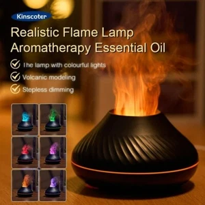 🌈 Colorful Flame Aromatherapy Diffuser – 130ml USB Cool Mist Humidifier 🌬️ - Picture 1 of 8