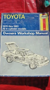 Toyota Celica 1978-1981 Haynes Repair Manual Free Shipn - Picture 1 of 1