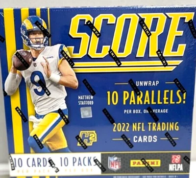 2022 Panini Score H2 Football Factory Sealed Box 10 Parallels - Image 1 of 3