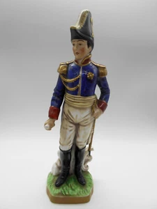 ( 01 ) 27 Cm GRANDE & TRÈS BELLE FIGURINE NAPOLÉONIENNE EN PORCELAINE ALLEMANDE - Picture 1 of 8