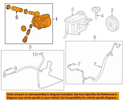 Bomba de dirección asistida usada se adapta a: Buick Lucerne 2009 3,9 L VIN 1 octavo dígito opcional LZ9 G Foto 1 de 3