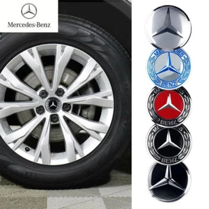 4pcs 56/60/65MM For MERCEDES AMG W204 W213 W205 Car Wheel Center Covers Sticker - Picture 1 of 33