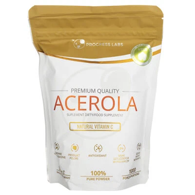 Progress Labs Acerola vitamina C naturale in polvere, 500 g