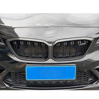 Real Carbon Fiber Front Bumper Grille Cover for BMW M2C F87 2019-2021 - Image 1 of 4
