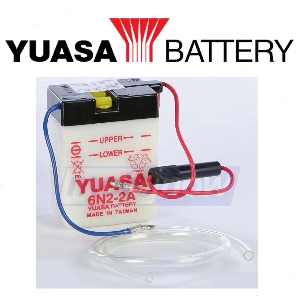 Yuasa Conventional 6V Battery for 1965 Honda S65 - Electrical Batteries  qy Foto 1 de 4