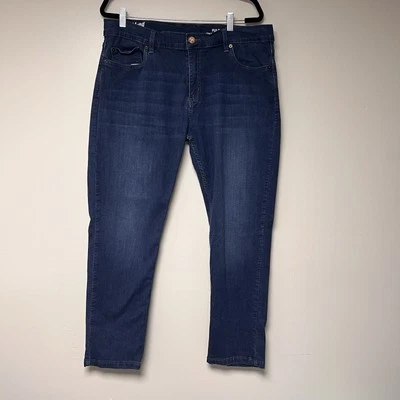 Mugsy Fulton Jeans Mens 40x30 Blue Denim StretchCasual Straight Leg - Image 1 of 4
