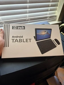 10.1in Android 14 Tablet w/ Case, Keyboard, Mouse, and Stylus Bundle - Picture 1 of 5