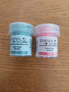 Stamps By Chloe Embossing Powders X2 Plain Colours - Picture 1 of 4
