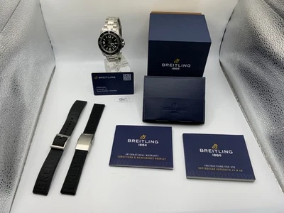 Breitling Superocean 44 Swiss Automatic Chronometer 1000M Diver Watch B&P A17367 - Image 1 of 4