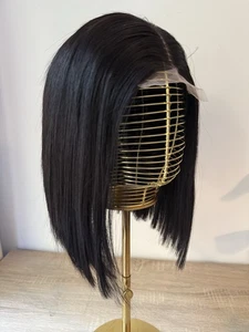 12inches 100% Human Hair straight frontal wig. Short bob wig. - Picture 1 of 23
