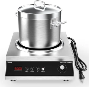 5000W Commercial Induction Cooktop 220V, LCD Touch, 16 Power Levels, 4H Timer ๐ฅ - Picture 1 of 9