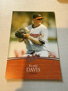 Blake Davis Baltimore Orioles Team Issued Postcard Sized Photo - Picture 1 of 2