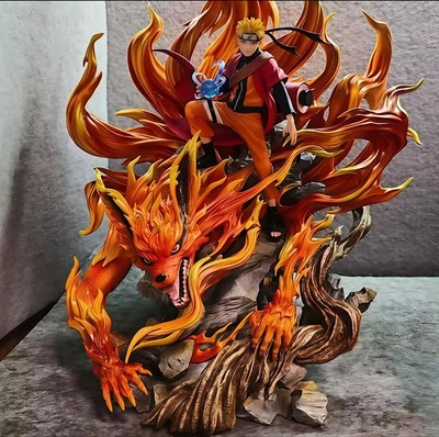 Action Figure Anime Naruto E Kurama 43cm  Da Collezzione - Immagine 1 di 4