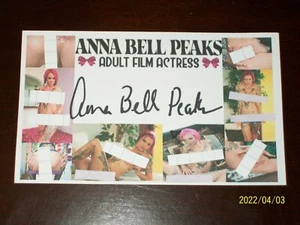 ANNA BELL PEAKS "ADULT FILM ACTRESS" SIGNED AUTOGRAPH 3X5 INDEX CARD #KB184 - Picture 1 of 3