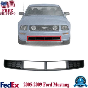 Front Bumper Lower Grille Textured Plastic For 2005-2009 Ford Mustang - Picture 1 of 6