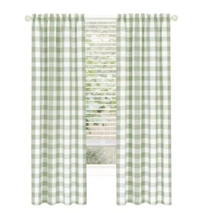 Hunter 42 Zoll x 84 Zoll Polyester Lichtfilter Vorhang Panel Apfelgrün ACHIM - Bild 1 von 2