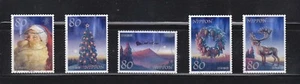 JAPAN 2010 WINTER GREETINGS 80 YEN COMP. SET OF 5 STAMPS IN FINE USED CONDITION - Picture 1 of 4