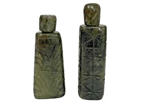 Antigua botella de perfume antigua vintage rara piedra forma única coleccionable - Imagen 1 de 14