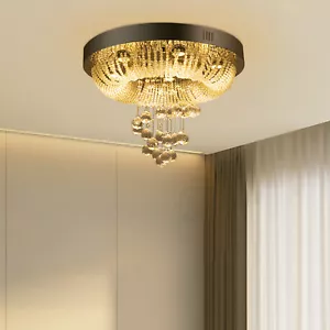 Crystal Kronleuchter Kristallleuchter LED Deckenlampe Dimmbar Deckenleuchte 60cm - Bild 1 von 19
