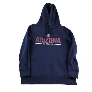 Arizona Wildcats Hoodie Womens Medium Blue Football Pullover Hooded Sweatshirt - Picture 1 of 10