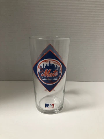 Vintage 1994 New York Mets Texaco Drinking Glass NY MLB Baseball All Star Cover