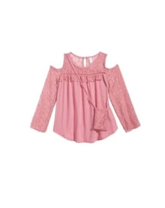 Top Beautees Hombro Frío Ilusión-Encaje Rosa M - Imagen 1 de 7