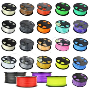 WYZworks 3D Printer Filament 1.75/3mm ABS PLA SOFT WOOD PETG FLEXIBLE 1kg/2.2lb - Picture 1 of 193