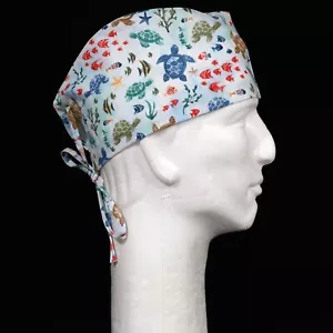 Underwater Ocean Theme Scrub Hat - Picture 1 of 1