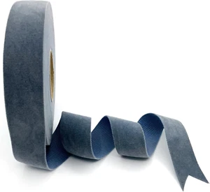 Gray Velvet Ribbon 1" 10 Yards for Christmas Tree, Gift Wrapping, Flower Bouquet - Picture 1 of 7