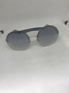 PRADA SPR 65T ZVN-0D0 GOLD\BLUE GRADIENT LENS SUNGLASSES preowned display model - Picture 1 of 2