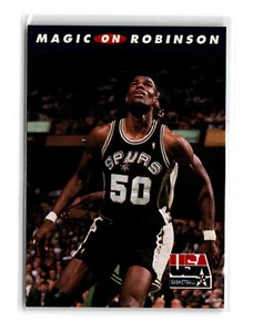 Magic on Robinson Basketball #109 1992 SkyBox USA USA - Picture 1 of 2