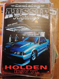 Holden hsv vl tin metal sign MAN CAVE brand new - Picture 1 of 1
