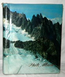 Vintage Snowy Mountain Scene Photo Album Empty Plastic Wrapped 11.5" x 9.5" - Picture 1 of 6