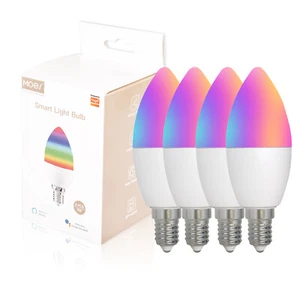 MOES 2/4Pcs WiFi Smart Candle LED Light Bulbs E12 5W Dimmable RGB Color Changing - Picture 1 of 8