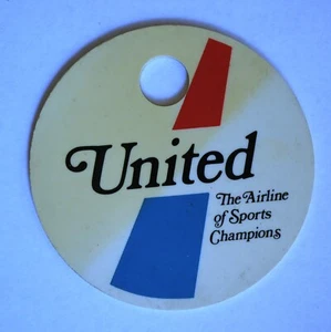 United Airlines The Airline Of Sports Champions Bill Miller LA RAMs Bag Tag B002 - Picture 1 of 2