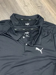 PMA Essentials Pique Men's Polo Size Medium Two Polo Bundle Black - Picture 1 of 7