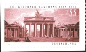 Mint stamp self-adhesive Carl Gotthard Langhans Architecture 2006 Germany avdpz  - Picture 1 of 1