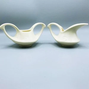 Vintage USA Pottery Art Deco Style Sugar And Creamer Set - Picture 1 of 8