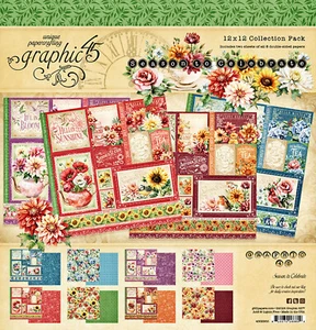 Grafik 45 SEASON TO CELEBRATIONS 12 x 12 PAPIERPACKUNG Scrapbooking 16 BLATT - Bild 1 von 9