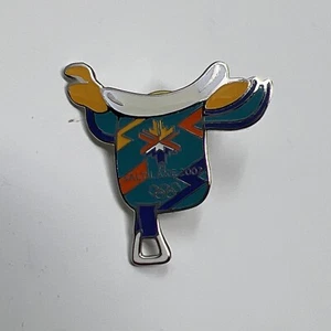 2002 SALT LAKE CITY OLYMPIC WESTERN SADDLE PIN - Picture 1 of 3