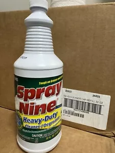 x12Ct Case 32 Oz REFILL - Spray Nine Heavy-Duty Cleaner+Degreaser+Disenfectant - Picture 1 of 1