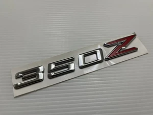 CHROME-RED For N/S 350 Rear Trunk Emblem Badge Sticker Replace 1 SET - Bild 1 von 1