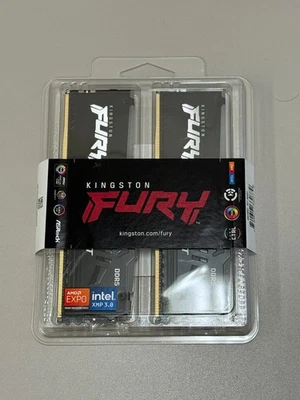 Kingston Fury Beast RGB 32GB (2x16GB) 5600MT/s DDR5 CL36 Desktop Memory Kit of 2 - Image 1 of 2