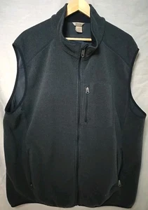 Duluth Trading Co Fleece Full Zip Vest, Men's Sz 2XL/Tall, Gray/Charcoal - Picture 1 of 9