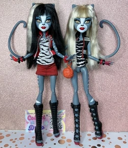Monster High First Wave Meowlody & Purrsephone Doll W/ Tail PurseWerecat Twins - Bild 1 von 6