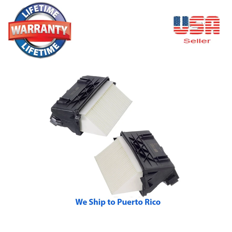 Juego de 2 filtros de aire izquierda y derecha para Mercedes-Benz GL350 ML350 S350 3,0 L V6 AWD Foto 1 de 4