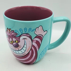Disney Parks Cheshire Cat Alice in Wonderland Coffee Mug Turquoise Pink - Picture 1 of 8