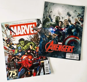 Menge 2 Marvel 75. Jubiläum Land Cover & Avengers Juni 2015 Zeitschriften - Bild 1 von 7