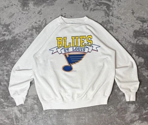 Vintage 1989 St. Louis Blues NHL Sweatshirt Artex Size L USA Made - Picture 1 of 11
