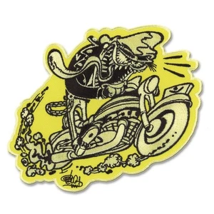 Auténtico RETRO-A-GO-GO! Parche bordado Shawn Dickinson Cycle Freak NUEVO - Imagen 1 de 1